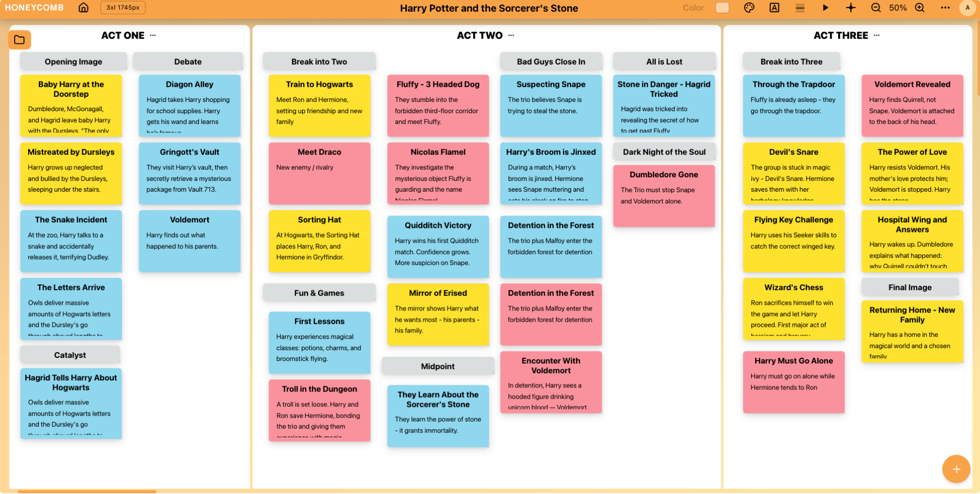 Honeycomb Cards Dashboard Preview